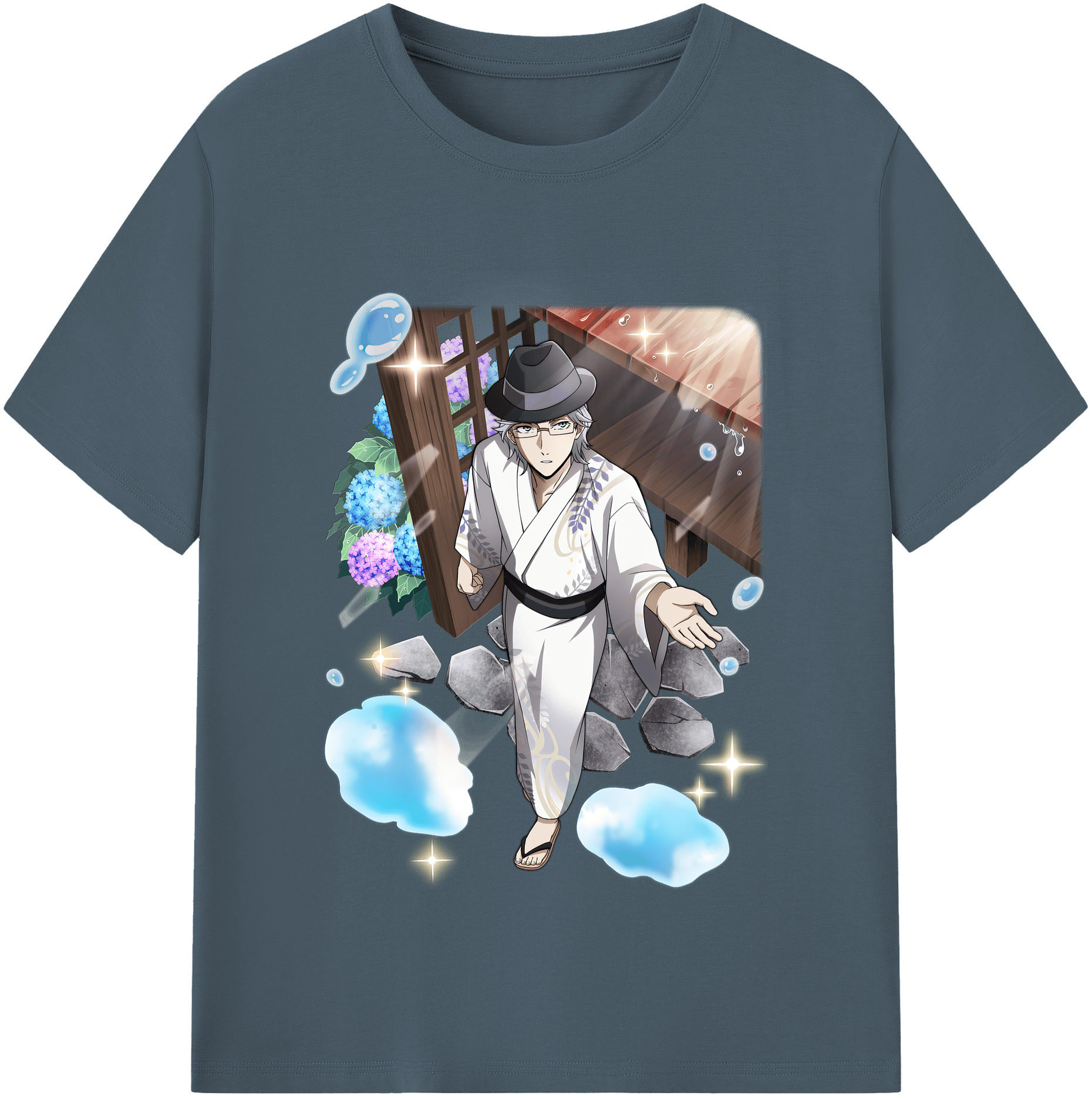 （画像用） 文豪ストレイドッグス Bungo Stray Dogs 綿100％半袖Tシャツ（フロントプリント）